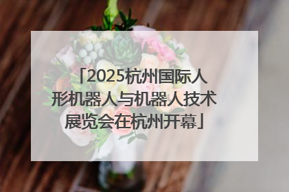 2025杭州国际人形机器人与机器人技术展览会在杭州开幕
