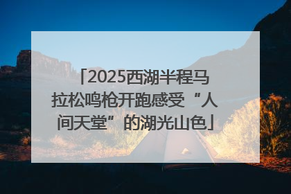 2025西湖半程马拉松鸣枪开跑感受“人间天堂”的湖光山色