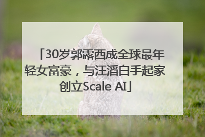 30岁郭露西成全球最年轻女富豪，与汪滔白手起家创立Scale AI