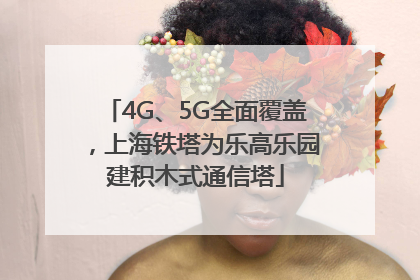 4G、5G全面覆盖，上海铁塔为乐高乐园建积木式通信塔