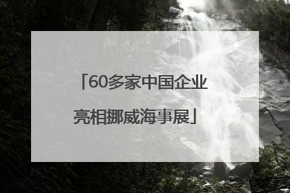 60多家中国企业亮相挪威海事展