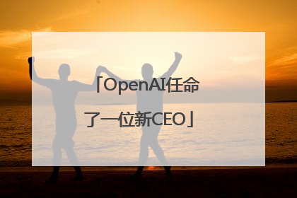 OpenAI任命了一位新CEO